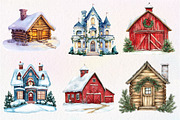 Christmas Winter Residence Clipart, an Illustration by Dream Creation (Thumbnail 4 of 6)