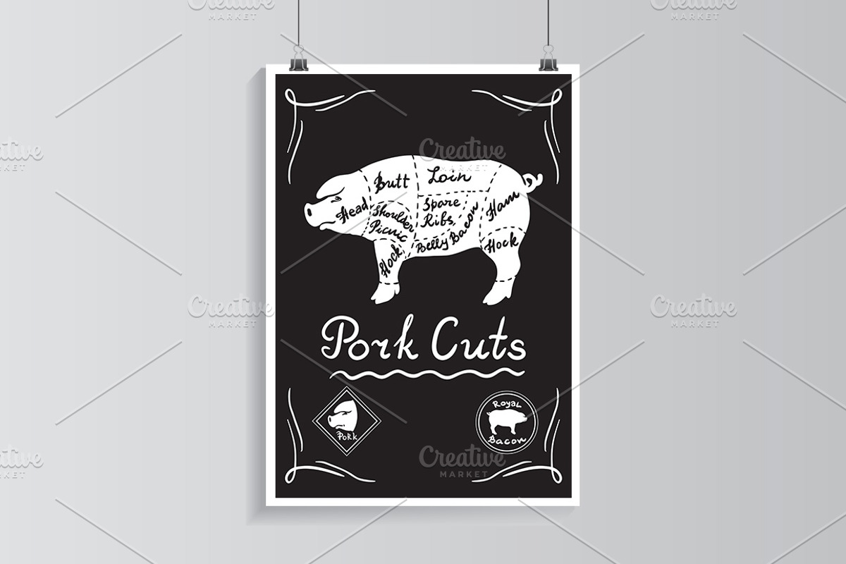 Butchers shop., an Animal Illustration by © Fisher Photostudio (Photo 4 of 7)