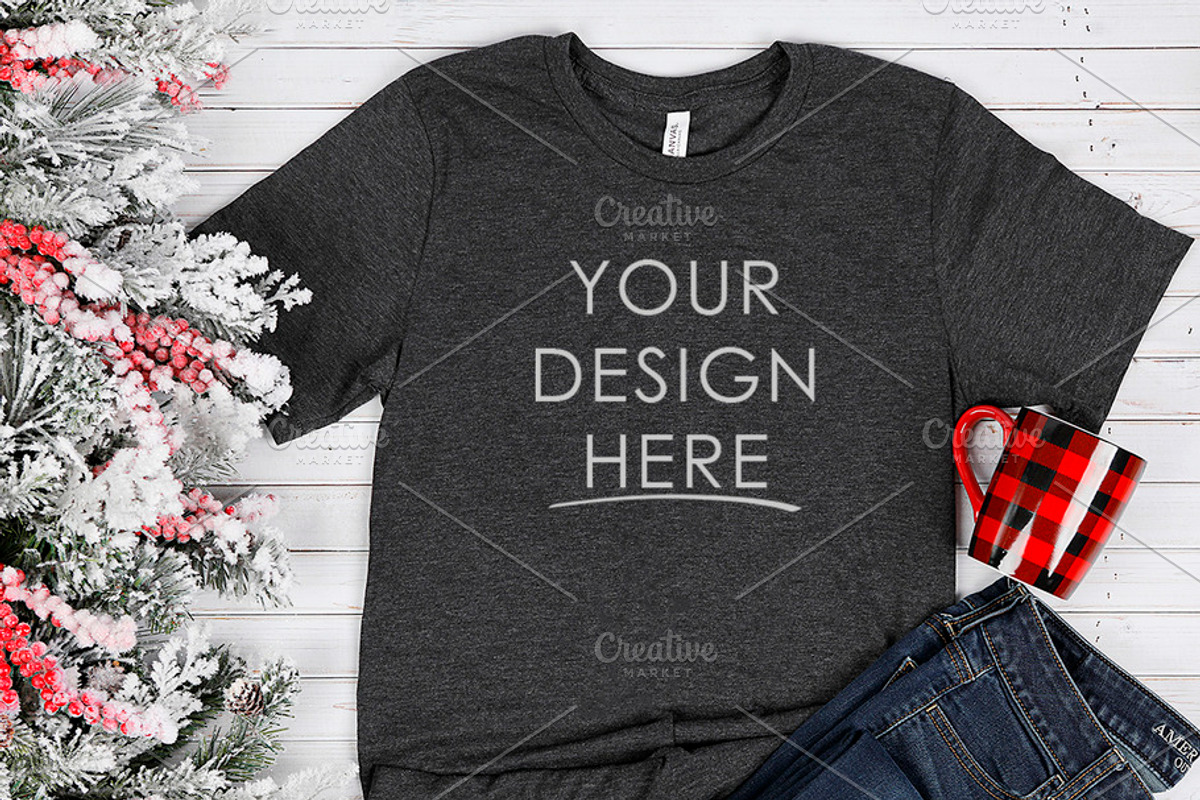 Bella Canvas Shirt Mock Up, a Shirt Mockup by SUBLIME Styled Stock
