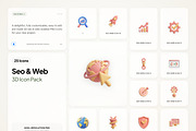 3D SEO & Web, an Emoji Icon by River Visual (Thumbnail 1 of 5)