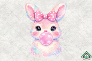 Coquette Easter Bunny Bubblegum PNG, an Illustration by Craft Nest (Thumbnail 2 of 6)