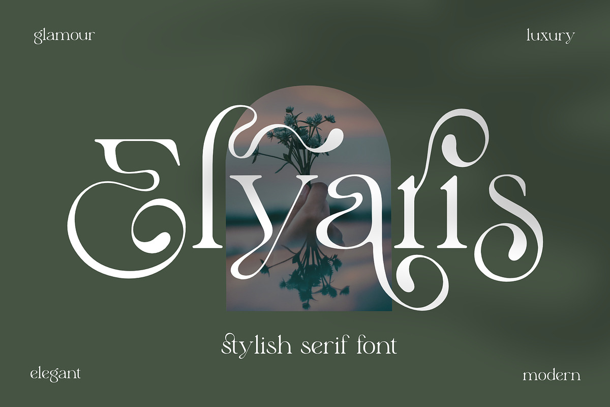 Elyaris | Stylish Serif, a Serif Font by Sealoung (Photo 1 of 17)