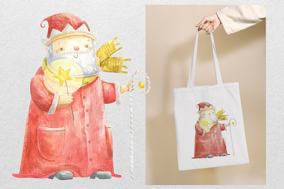 Santa, Deer & Snowman: Christmas, an Animal Illustration by the_myro (Photo 5 of 5)