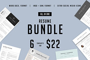 Major Resume BUNDLE | INDD + DOCX, a Resume Template by Basic Creations (Thumbnail 1 of 2)