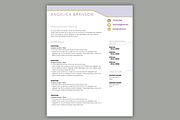 Modern Resume Template MS Word, a Resume Template by Scribbled Napkin Design (Thumbnail 2 of 5)