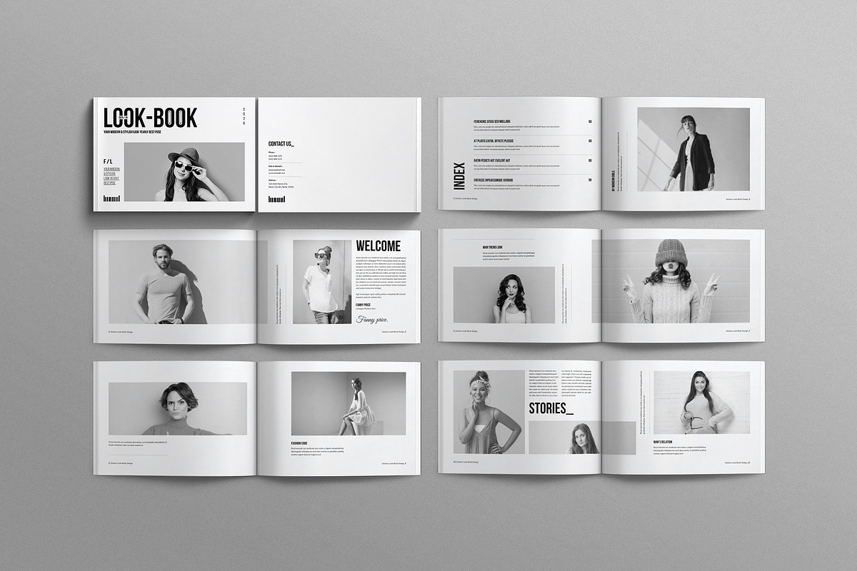 Fashion Lookbook Template Landscape, a Magazine Template by Work-Envance (Photo 9 of 10)
