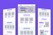 Clean Web Wireframe Template, a Wireframe Template by MightyDesign (Thumbnail 1 of 9)