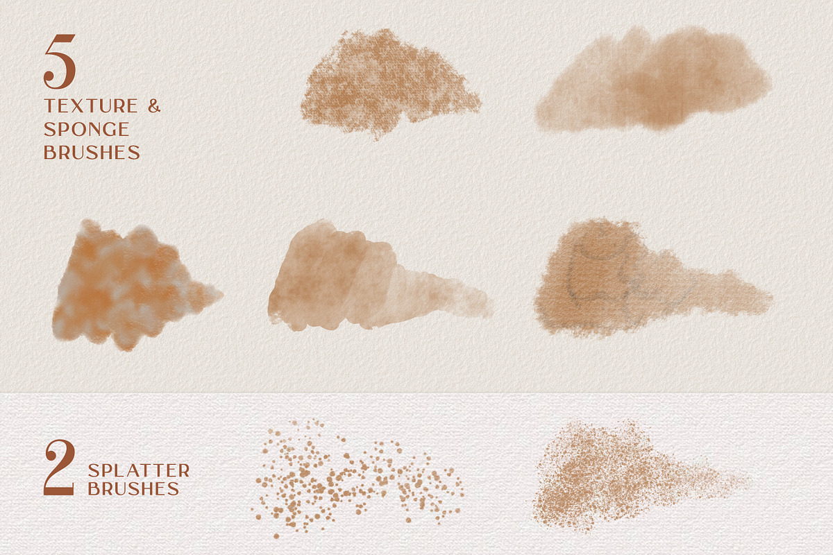 Real Watercolors - Photoshop Brushes, a Brush Add-On by GRANCI STUDIOS (Photo 6 of 9)