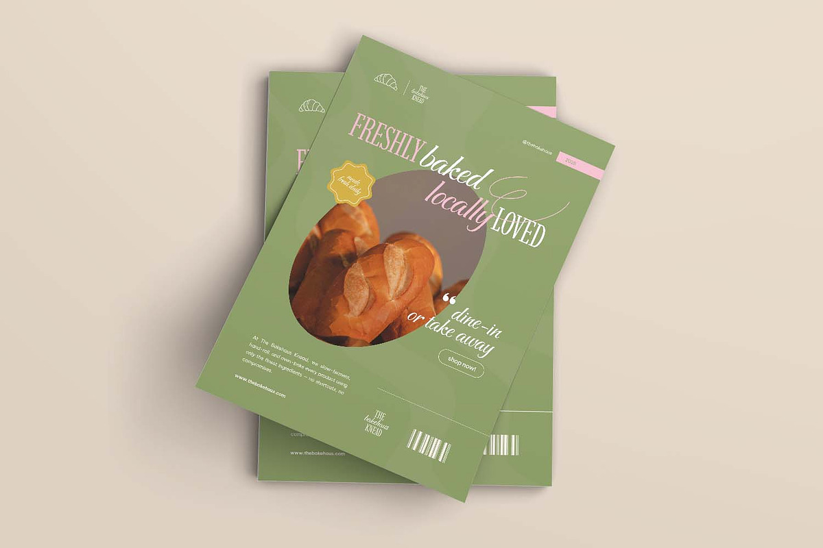 Freshly Baked Locally Loved - Flyer, a Flyer Template by VUNIRA (Photo 2 of 3)