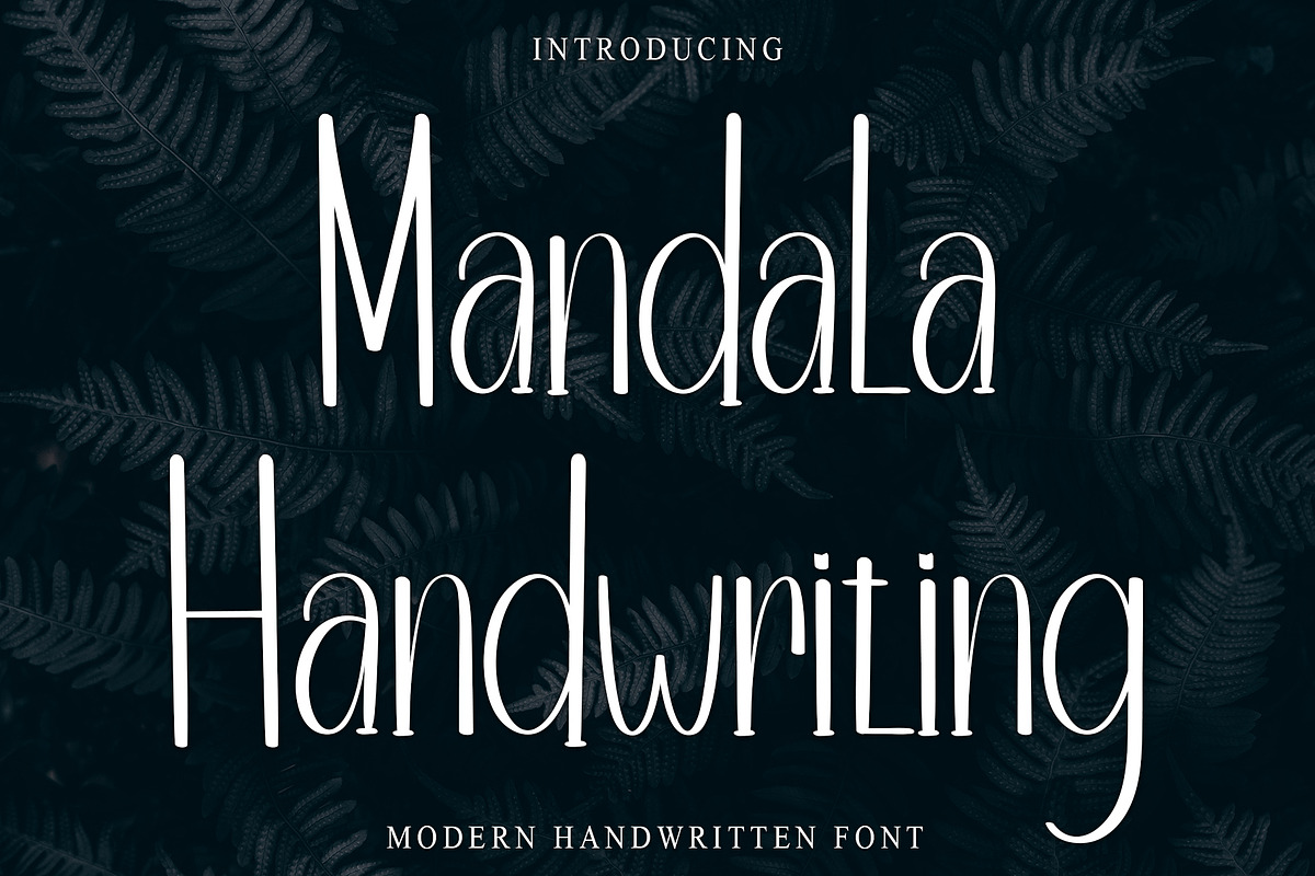 Mandala Handwriting, a Handwritten Font by InermediaSTUDIO (Photo 1 of 8)
