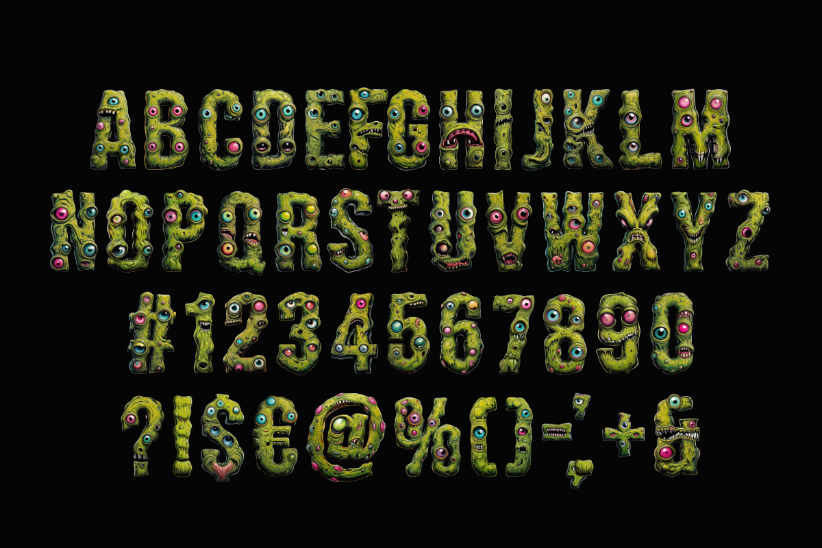 Comic Monster Font, a Serif Font by Handmadefont (Photo 2 of 11)
