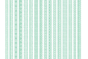 Mint Lace Borders Vectors & Clipart, an Illustration by Amanda Ilkov (Thumbnail 5 of 5)