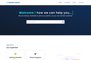 Support Center - Knowledge Base HTML, a HTML Template by Design Collection (Thumbnail 2 of 6)