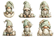 Whimsical Easter Gnome Clipart, an Illustration by designcity5 (Thumbnail 2 of 5)