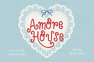 Amore House Curly Handwriting