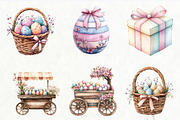 Pastel Easter Watercolor Clipart, an Illustration by Watercolor design (Thumbnail 7 of 8)