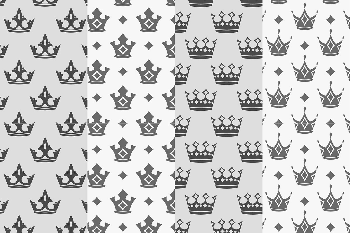 Vintage crowns collection, an Illustration by SHMEL_Studio (Photo 2 of 2)