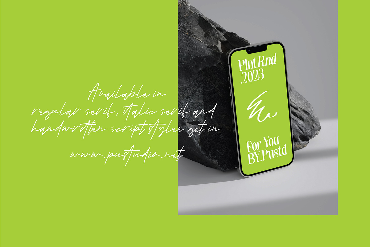 Plantround, a Serif Font by Pustudio (Photo 3 of 9)