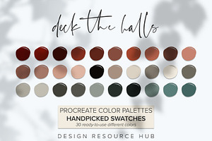 Deck The Halls Procreate Palette