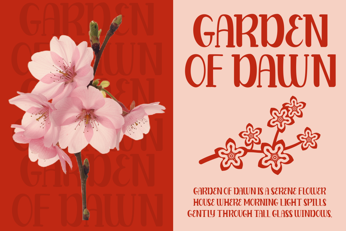 Blooming Pages Spring Font, a Font by PutraCetol Studio (Photo 2 of 5)