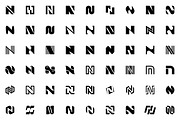 Set of letter N logo, a Branding & Logo Template by NataliiaVolyk (Thumbnail 2 of 3)
