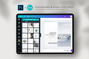 Instagram Puzzle Mist - Canva & PS, a Social Media Template by Eviory (Thumbnail 4 of 11)