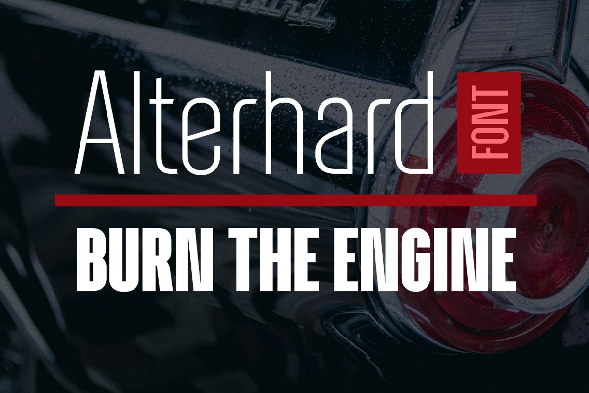 Alterhard Condensed Strict Font