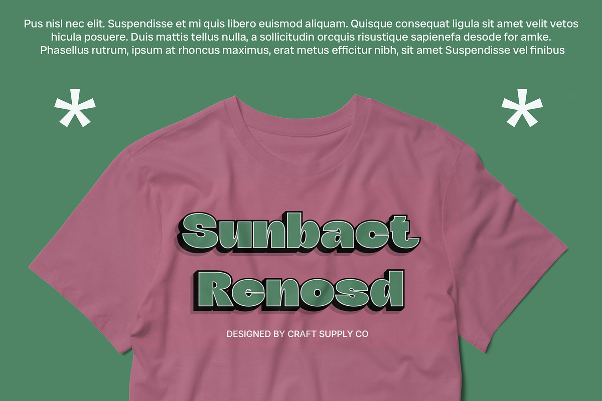 Fulcher 3D, a Sans Serif Font by Craft Supply Co. (Photo 4 of 8)