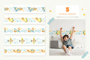 Airplanes kids watercolor clip art, an Illustration by Fedulova Art (Thumbnail 8 of 14)