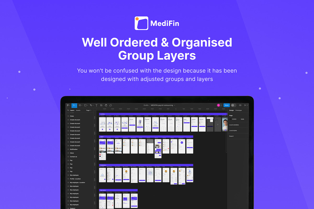 Digital Payroll for Outsourcing, an UI Kit Template by anamwp (Photo 5 of 6)