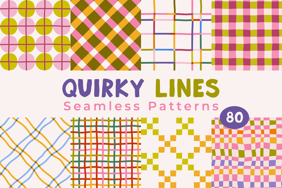 Quirky Lines Seamless Patterns, a Pattern Graphic by AnnArt (Photo 1 of 9)
