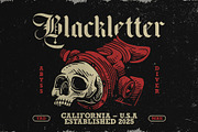 Black Face Typeface, a Blackletter Font by alit design (Thumbnail 6 of 17)