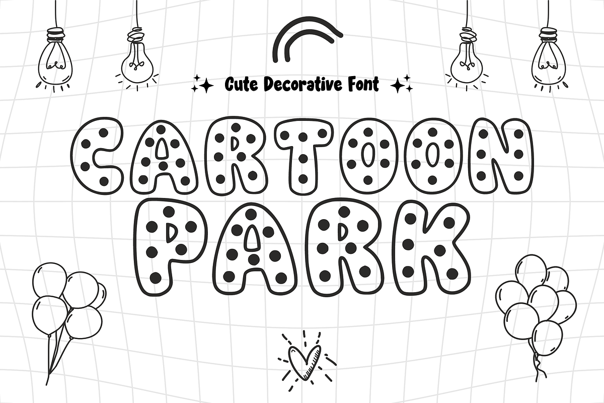 Creative Park - Decorative Font, a Font by KiddoGlyphs Studio (Photo 3 of 5)