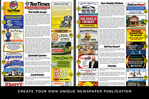 2 Page Newspaper Template