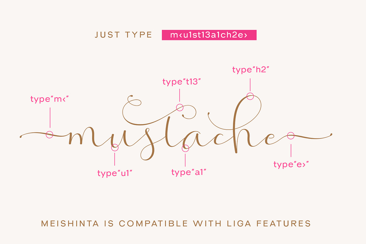 Meisyinta - A Romantic Font, a Script Font by Siwox Studios (Photo 4 of 6)