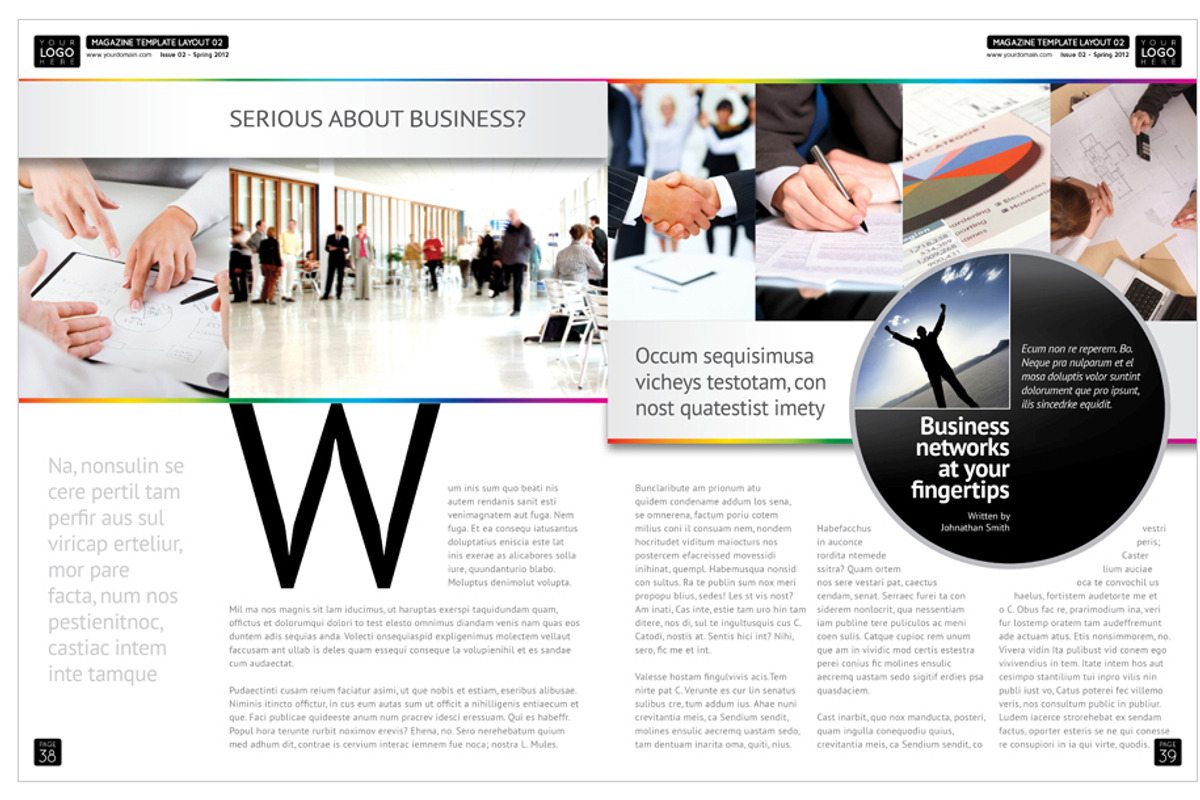 Magazine Template InDesign 02, a Magazine Template by Love Graphic Design (Photo 28 of 36)