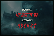 Madness Scratch Display Horror Font, a Blackletter Font by gracetype_studio (Thumbnail 12 of 12)