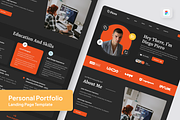 Personal Portfolio Landing Page, an UI Kit Template by SquidPixey (Thumbnail 1 of 5)