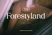 Forestyland Retro Serif Family Font, a Serif Font by UICreative (Thumbnail 1 of 13)
