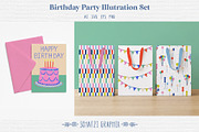 Birthday Party Illustration Set, an Object Illustration by Schatzi Graphik (Thumbnail 2 of 7)