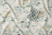 Soft Tropical Trees Seamless Pattern, a Pattern Graphic by StudioGlouna (Thumbnail 3 of 5)