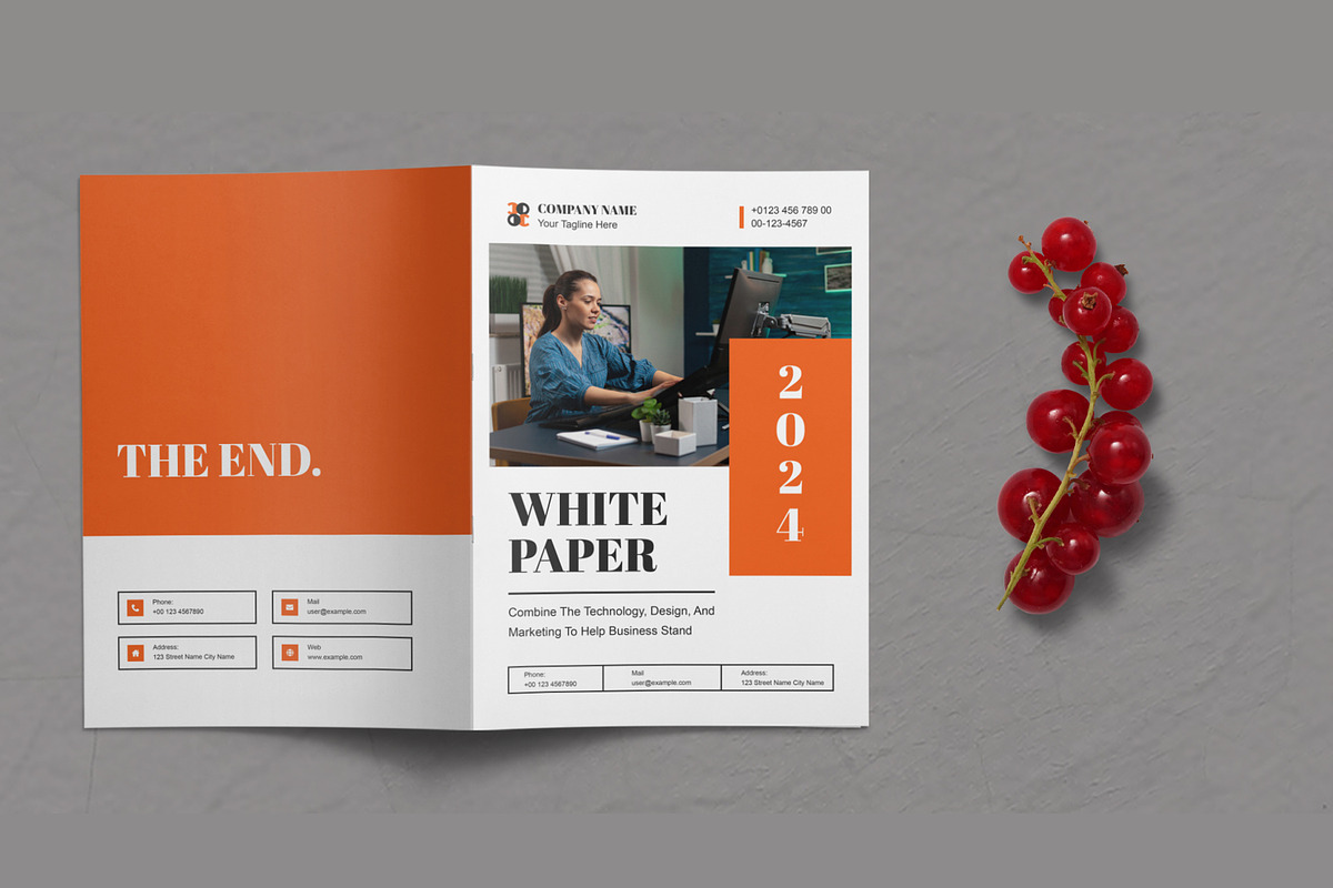 White Paper Template, a Brochure Template by ContestDesign (Photo 2 of 4)