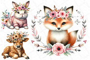 Boho Baby Clipart Bundle Boho Animal, an Illustration by DreamPrint404 (Thumbnail 5 of 5)