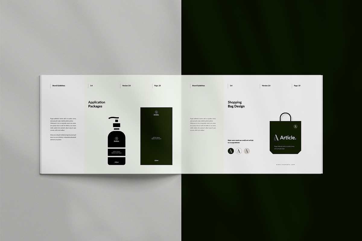 Brand Guideline Landscape Template, a Brochure Template by TemplateFolio-Shop (Photo 9 of 15)
