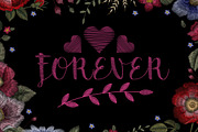 font. embroidery, a Symbol Font by Chikovnaya (Thumbnail 5 of 6)
