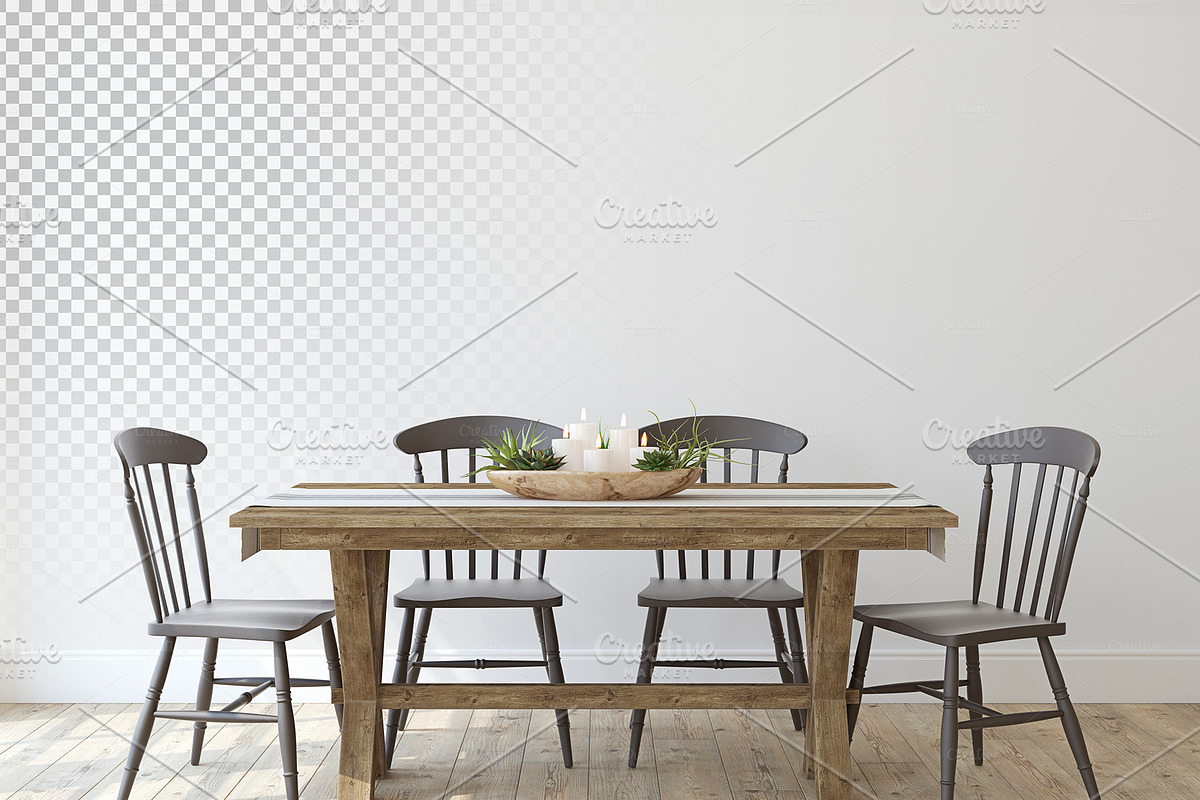 MODERN FARMHOUSE Wall&Frame Mockups, a Poster Template by MyHomeMockups (Photo 7 of 12)
