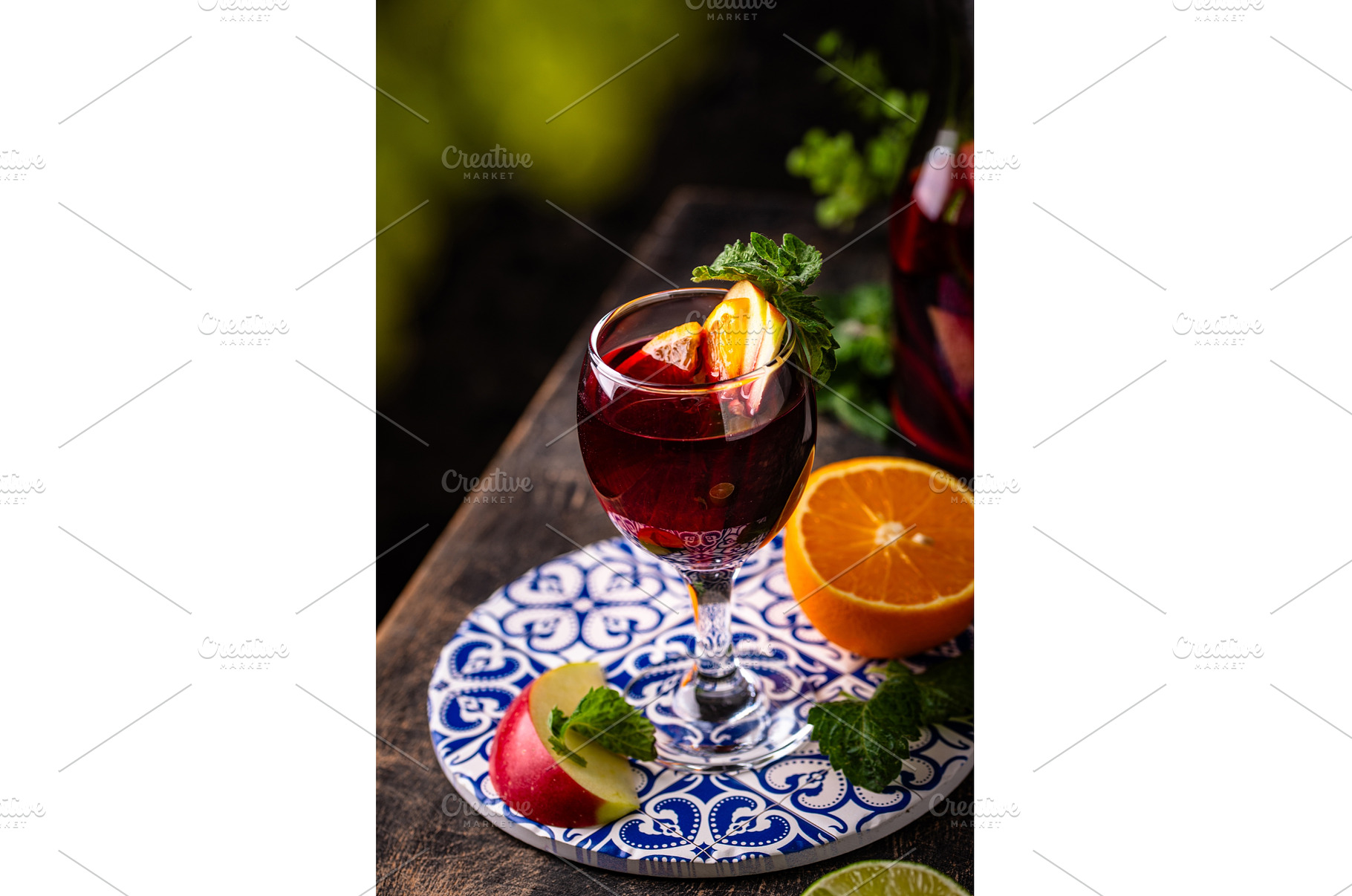 Traditional Spanish sangria from red, a Food & Drink Photo by Yulia Furman