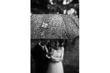 Raindrops on an umbrella in the, a Person Photo by Northern Life