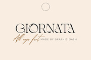Giornata - All Caps Elegant Font, a Sans Serif Font by GraphicDash (Thumbnail 1 of 7)