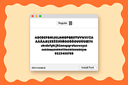 A Chunky Retro Handwritten Font, a Handwritten Font by Nonceni (Thumbnail 15 of 16)